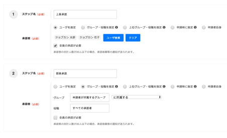 柔軟な承認経路の作成